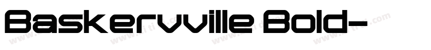 Baskervville Bold字体转换